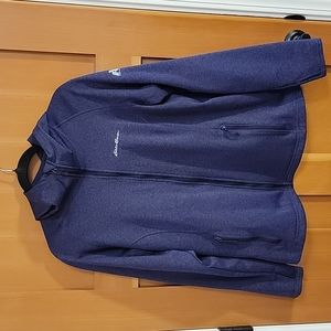 Eddie Bauer purple First Ascent zip Up hooded jacket size XL